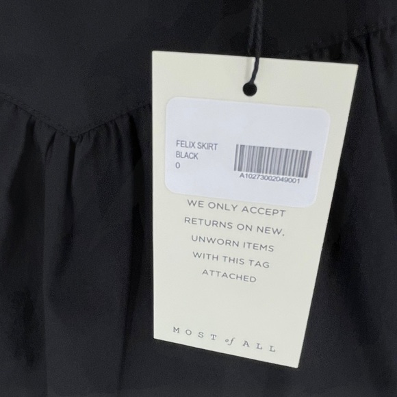 Most of all Felix Black Felix Pleated Mini Skirt - Picture 6 of 9